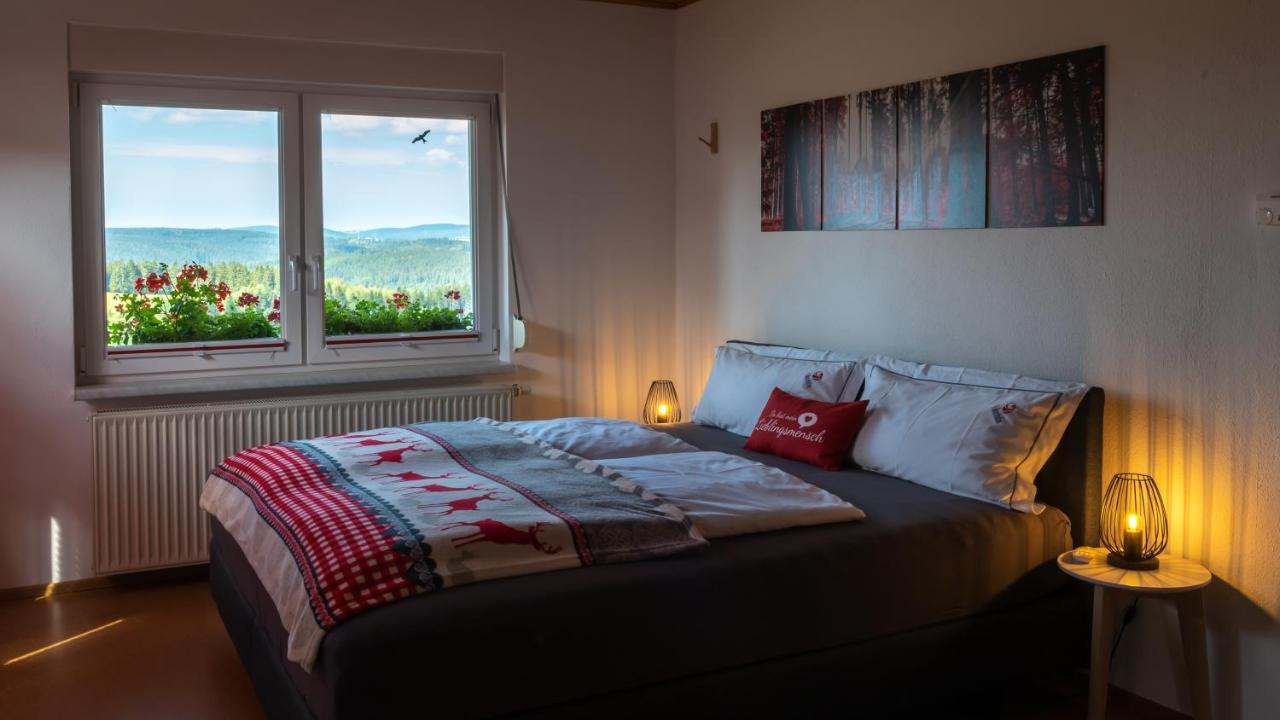 Ferienwohnung Fuchsbau Im Eg Des Ferienhauses Falkenhoehe Oberweißbach Buitenkant foto